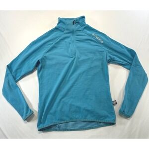 Bjorn Daehlie Womens XS Polartec Fleece Quarter Zip Blue Ski Top Gorpcore